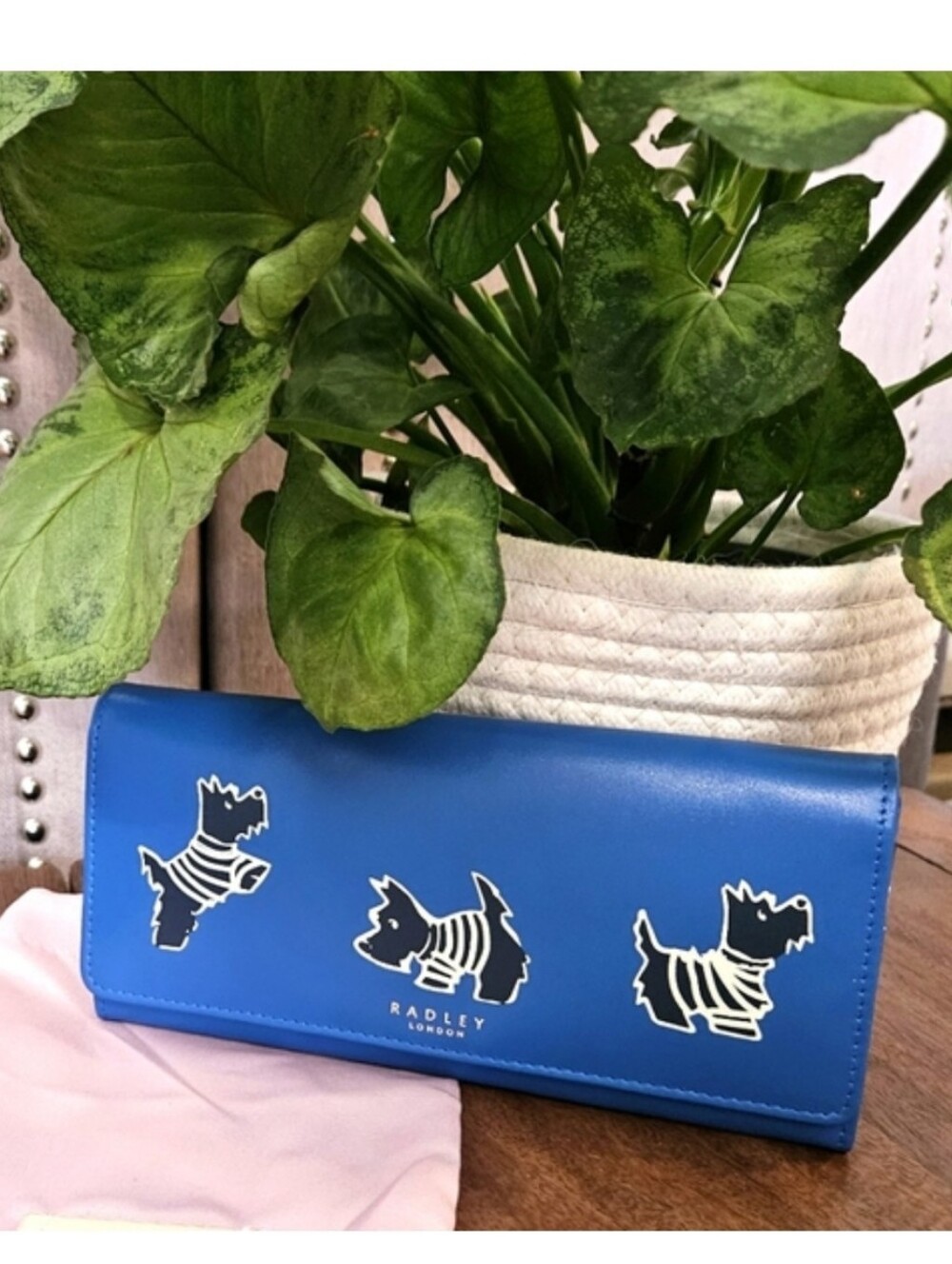Radley London Blue Wallet with Dog Design
